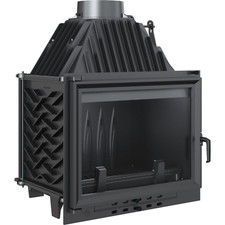 Kamineinsatz kratki ZUZIA ECO 12 kW Heizeinsatz Gusseisen Feuerraum & Türfront