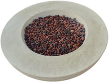 Gastisch Feuertisch Vesuv  Durchm. 107 cm x 39cm H mit Haube mit Schlauchpaket