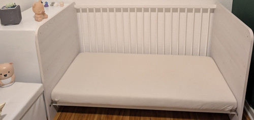 Weißes baby beistellbett aus - weißes,