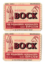 2 Alte Bieretiketten DDR