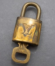 LOUIS VUITTON ORIGINAL PADLOCK SCHLOß LOCK KEY #313 SPEEDY KEEPALL TASCHE BAG