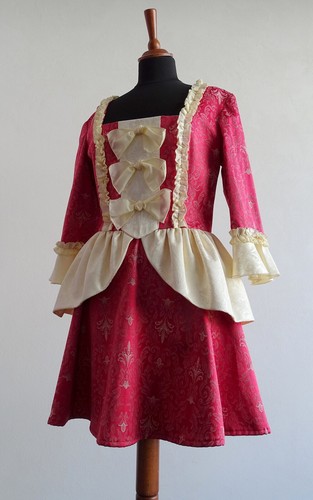 Kurzes rokoko mini kleid - kurzes,