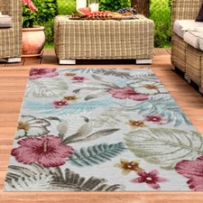 In- & Outdoor Teppich Blumen