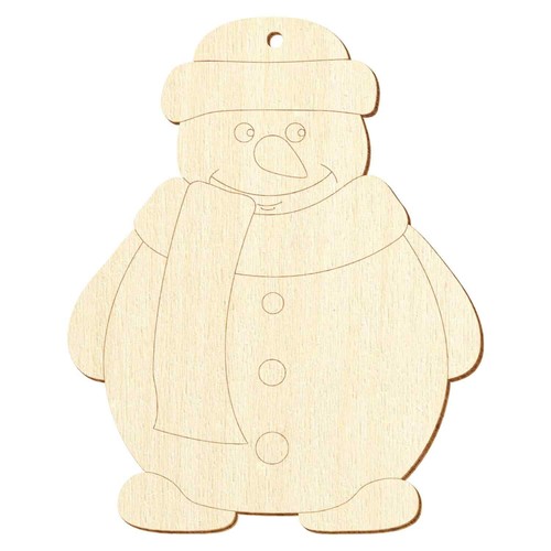 Holz schneemann deko - schneemann, v2