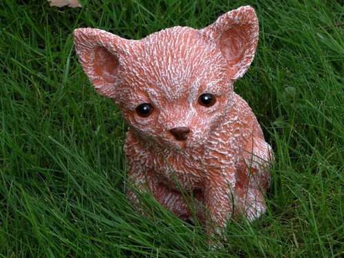 Steinfigur tierfigur hund - steinfigur,
