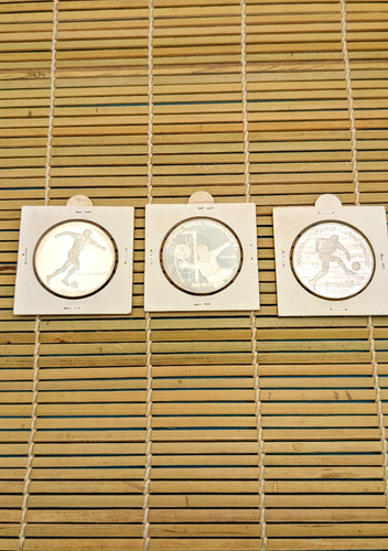 500 won silbermünzen - 3x,