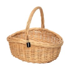 Handkorb oval Weide Handarbeit