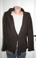GC FONTANA Strickjacke braun Merino mit Kaschmir guter Zustand  in Gr.  42