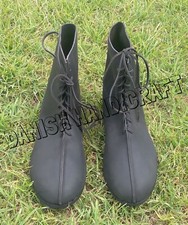 Wikinger Stiefel Leder Schnürstiefel Nordischer Stil Schuhe Mittelalter Stiefel