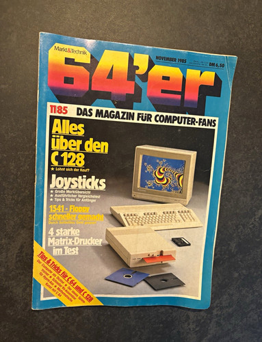 Magazin november 1985 - 64'er,