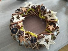 Kranz * Adventskranz * Türkranz * Weihnachtskranz * mit Beleuchtung * Sterne