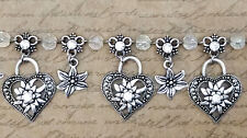 Perletta Charivari Herzklopfen Edelweiß #1 Trachten Dirndlkette Hochzeit klar