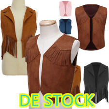 DE!Kinder Jacke Fransen Weste