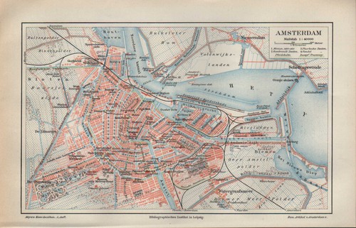 Landkarte city map - , 1897