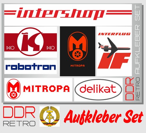 Aufkleber set ddr - aufkleber,