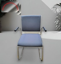 Dauphin Siamo Freischwinger Besucherstuhl Konferenzstuhl Stuhl weiß Holz bs0211