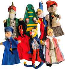 8 x handgemachte Puppen -