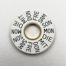 Tagesscheibe - ETA Valjoux 7750 - Datumsscheibe Day Date Disc NOS NEW OLD STOCK