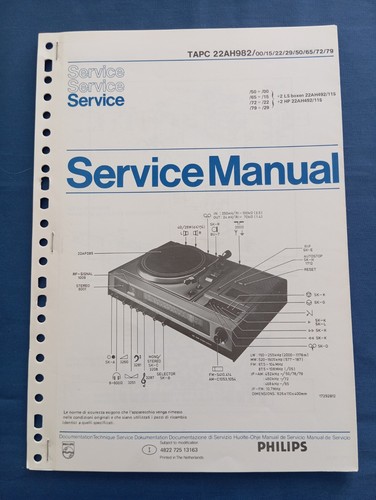 Philips 22ah982 service manual - 22ah982,