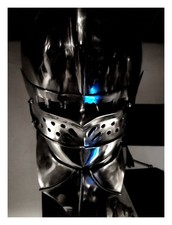 Helm / Visierhelm SCHALLER mit integriertem Kinnschutz für Mittelalter-Sammler