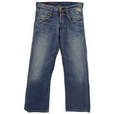 #7700 REPLAY Herren Jeans Hose 973 Loose ohne Stretch blue blau 32/32 