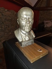 Metall Büste Lenin Signiert schwer Russland 