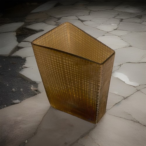 Eckige blockvase glas choco - eckige,