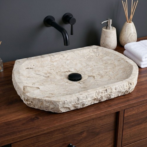 Marmor waschbecken flach cm - marmor,
