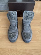 Gucci Grau Satin Kristall