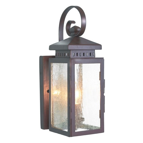 Wandlampe braun aus messing - braun,