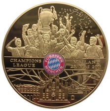 FC BAYERN MÜNCHEN - MÜNZE-MEDAILLE - CHAMPIONS LEAGUE. MAILAND 23 MAI 2001