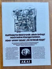 AKAI Tonbandmaschine Tape Tonband Original 1975 Vintage Advert Werbung Reklame