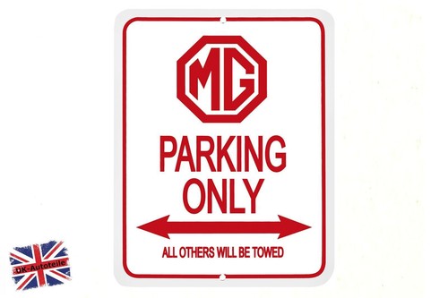 Schild mgb parking only - schild, only"