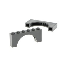 2x Lego Bogenstein 1x6x2