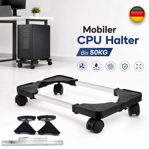 Cpu ständer schwarz mobil - cpu,