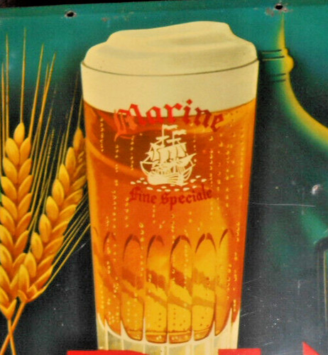 Altes blechschild brauerei - altes,
