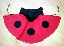 Umhang Fleece MARIENKÄFER, Baby Kleinkind, Kapuze Cape Kostüm Fasching