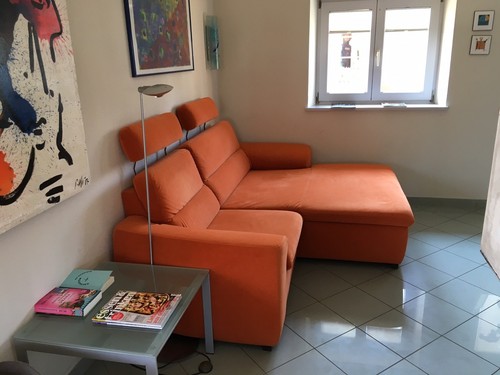 Echt leder sofa ottomane - echt,
