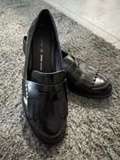 Damen, Lackleder, Schuhe, Blockabsatz, Farbe, Schwarz,Mtng, Größe,38