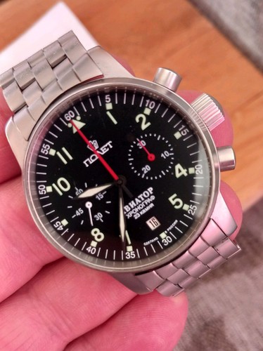 Polet aviator chronograph cal - polet,