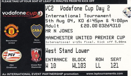 Ticket manchester united - ticket, v