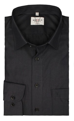 Marvelis hemd anthrazit modern - marvelis,