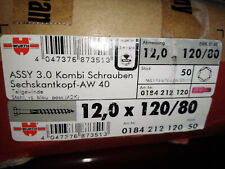 25 Würth ASSY 30 Kombi Schrauben 12,0x120/80  Sechskantkopf AW40 Art.0184212120