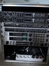 2x MOTU 828 MK2, 2x Behringer Multicom, 2x Virtualizer Pro, Multicore, Rack Case