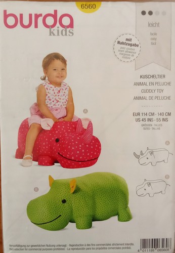 Burda kids 6560 kuscheltier - 6560,