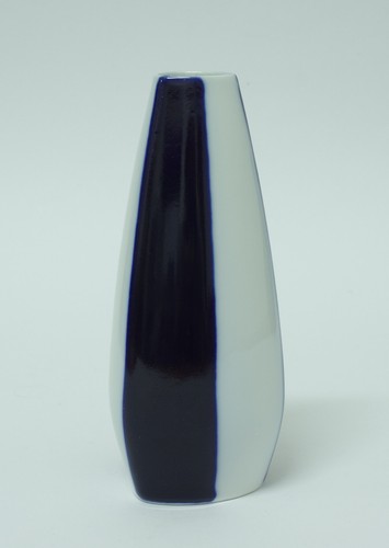 Porzellan design vase - porzellan, streifen