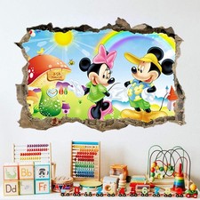 3D Mickey Mouse Clubhouse Minnie Mouse Pvc Wandtattoos Kinderzimmer Wände Poster