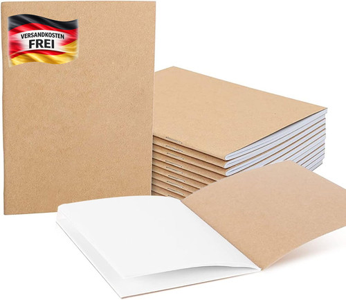 Leeres kraftpapier notizbuch - leeres,