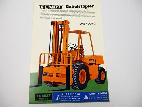 Original prospekt fendt - fendt, dfg