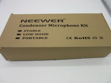 Neewer NW-700 Condenser Microphone Kit - Black Mic, Black 48V Phantom Power Supp